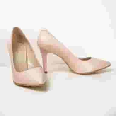 Pantofi Dama Stiletto Roz Pudra-0