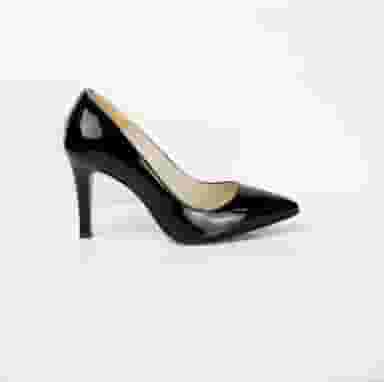 Pantofi Dama Stiletto Negru Lac Gizell-2
