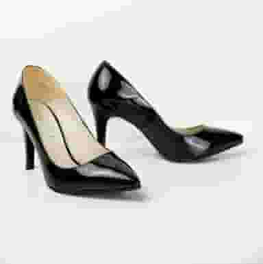 Pantofi Dama Stiletto Negru Lac Gizell-0