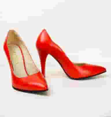 Pantofi Dama Stiletto Decupati Rosu Mat Gizell-0