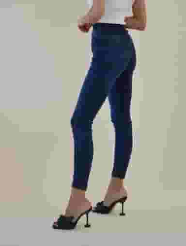Blugi Dama Bleumarin cu Accesoriu Gizell-2
