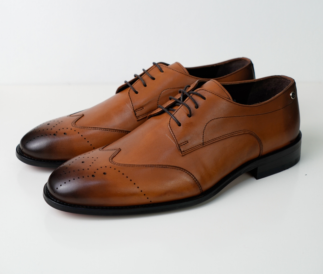 Pantofi Barbati Eleganti Coniac Matteo Giuliani-0