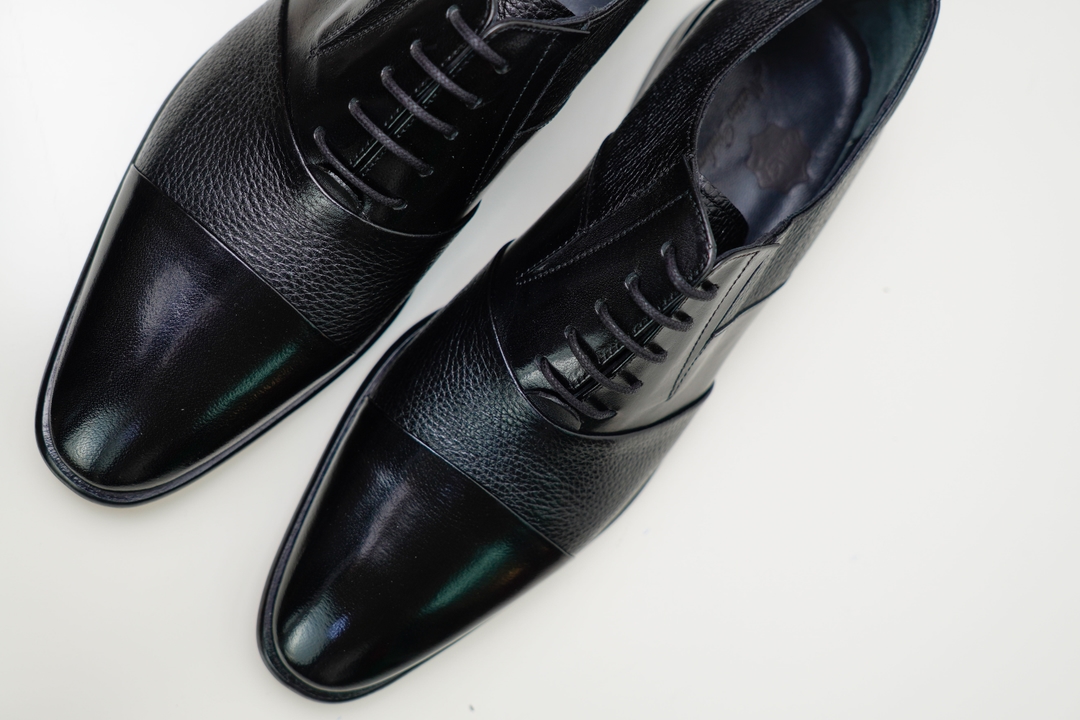 Pantofi Barbati Eleganti Negru Matteo Giuliani cu piele de vitel-2