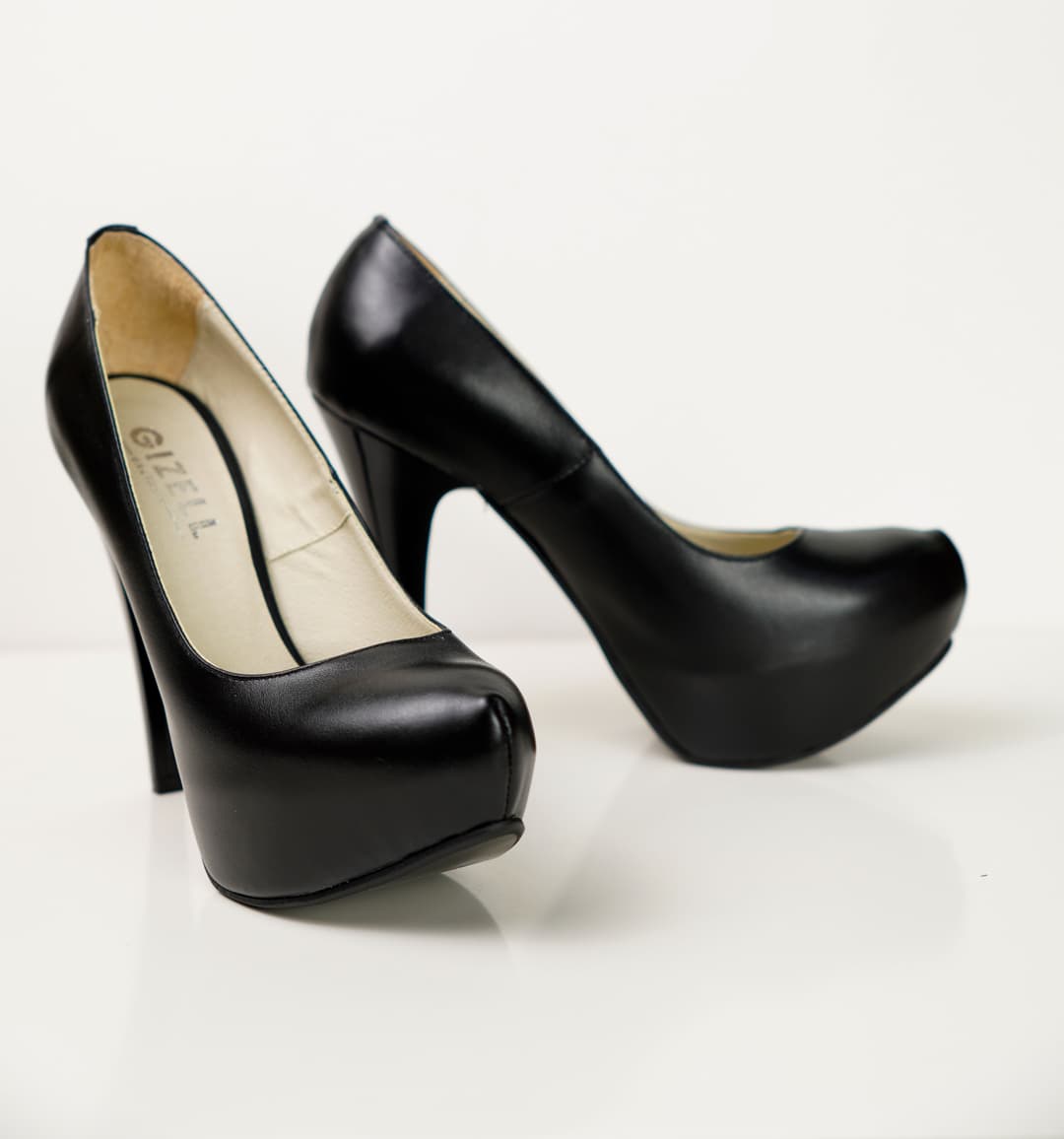 Gizell - Pantofi Dama cu Platforma Negru