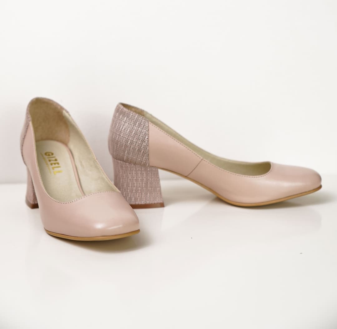 Gizell - Pantofi Dama cu Toc Mic Gizell