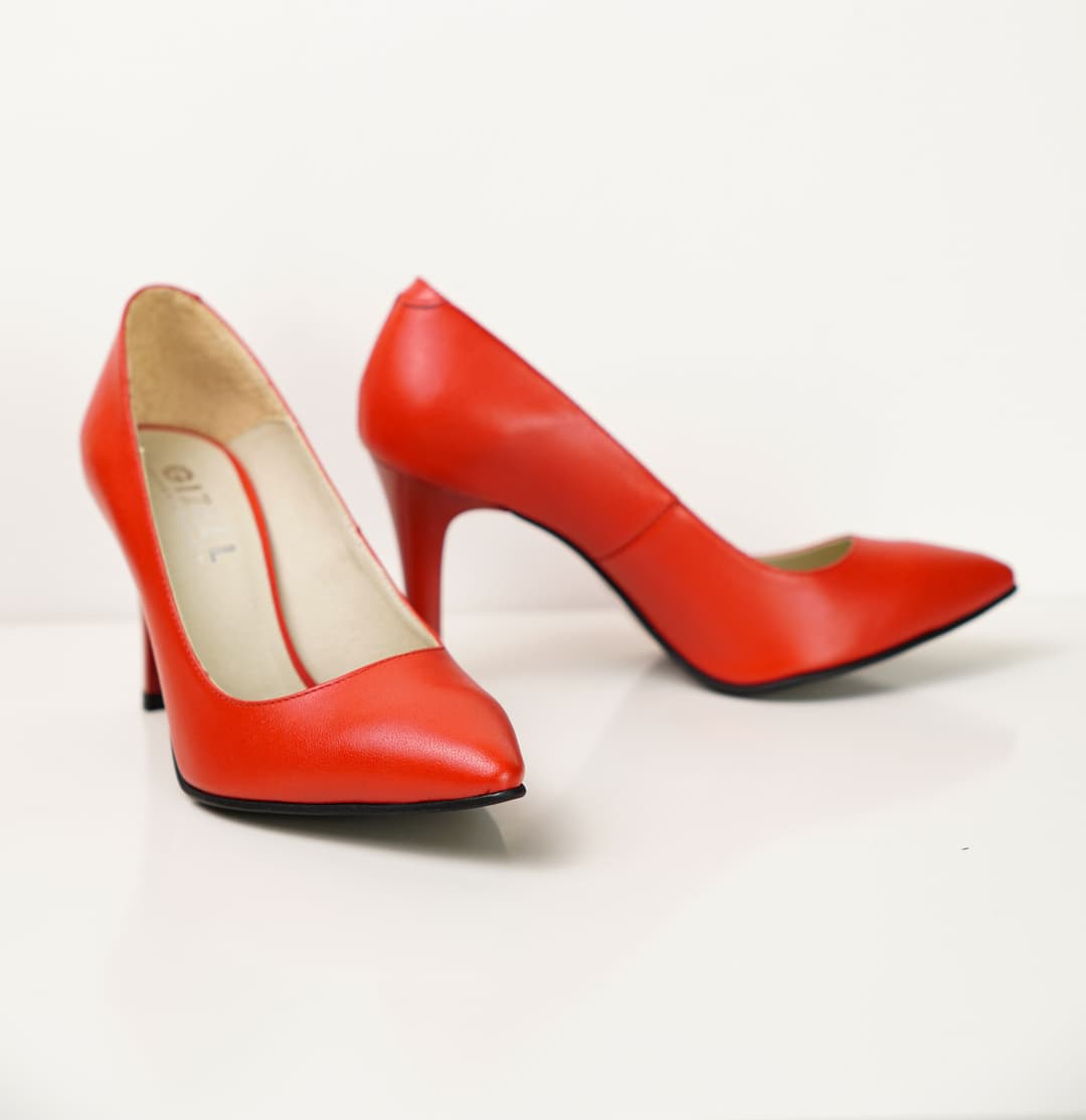 Gizell - Pantofi Dama Stiletto Rosu Gizell