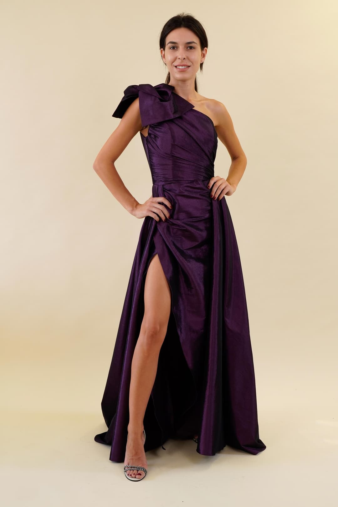 Gizell - Rochie de Seara cu Trena Burgundi Gizell