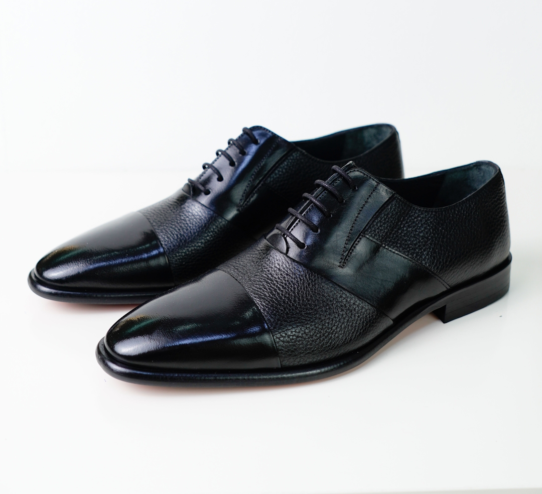 Pantofi Barbati Eleganti Negru Matteo Giuliani cu piele de vitel-0