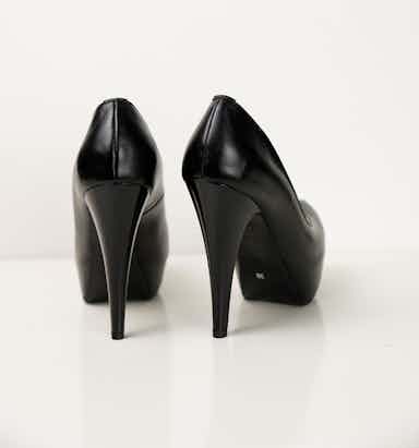 Pantofi Dama cu Platforma Negru-1
