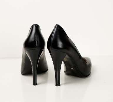 Pantofi Dama Stiletto Decupati Negru Mat Gizell-1