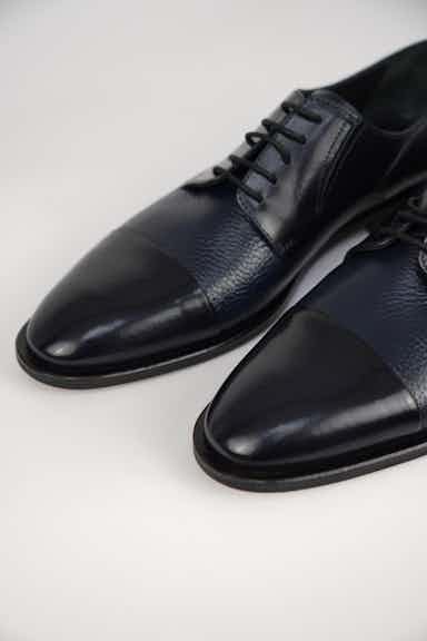 Pantofi piele de vitel Barbati Bleumarin Matteo Giuliani-2